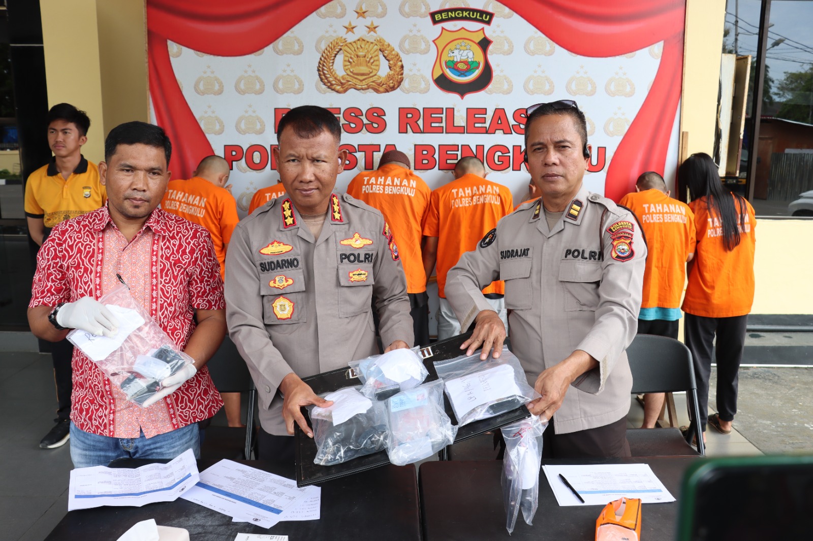 Operasi Narkoba Polresta Bengkulu, 11 Tersangka Diringkus dalam Waktu 3 Pekan