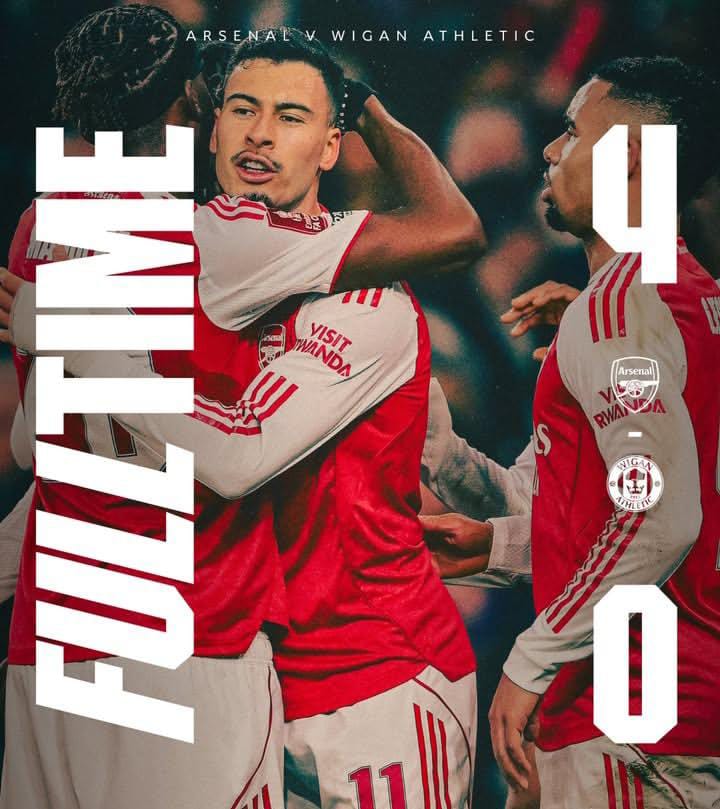 Arsenal Hancurkan Wigan 4-0, Lolos ke Putaran Kelima Piala FA