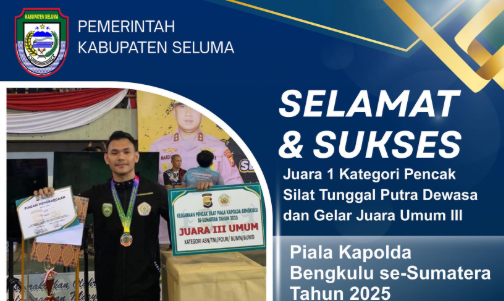 Prestasi Membanggakan, ASN Seluma Sabet Medali Emas Pencak Silat Se-Sumatera