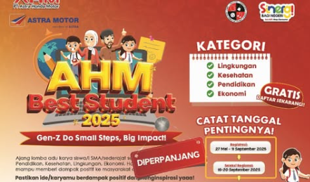 AHM Best Student 2025 Tawarkan Hadiah Menarik, Ajak Pelajar Gen-Z Beri Dampak Nyata