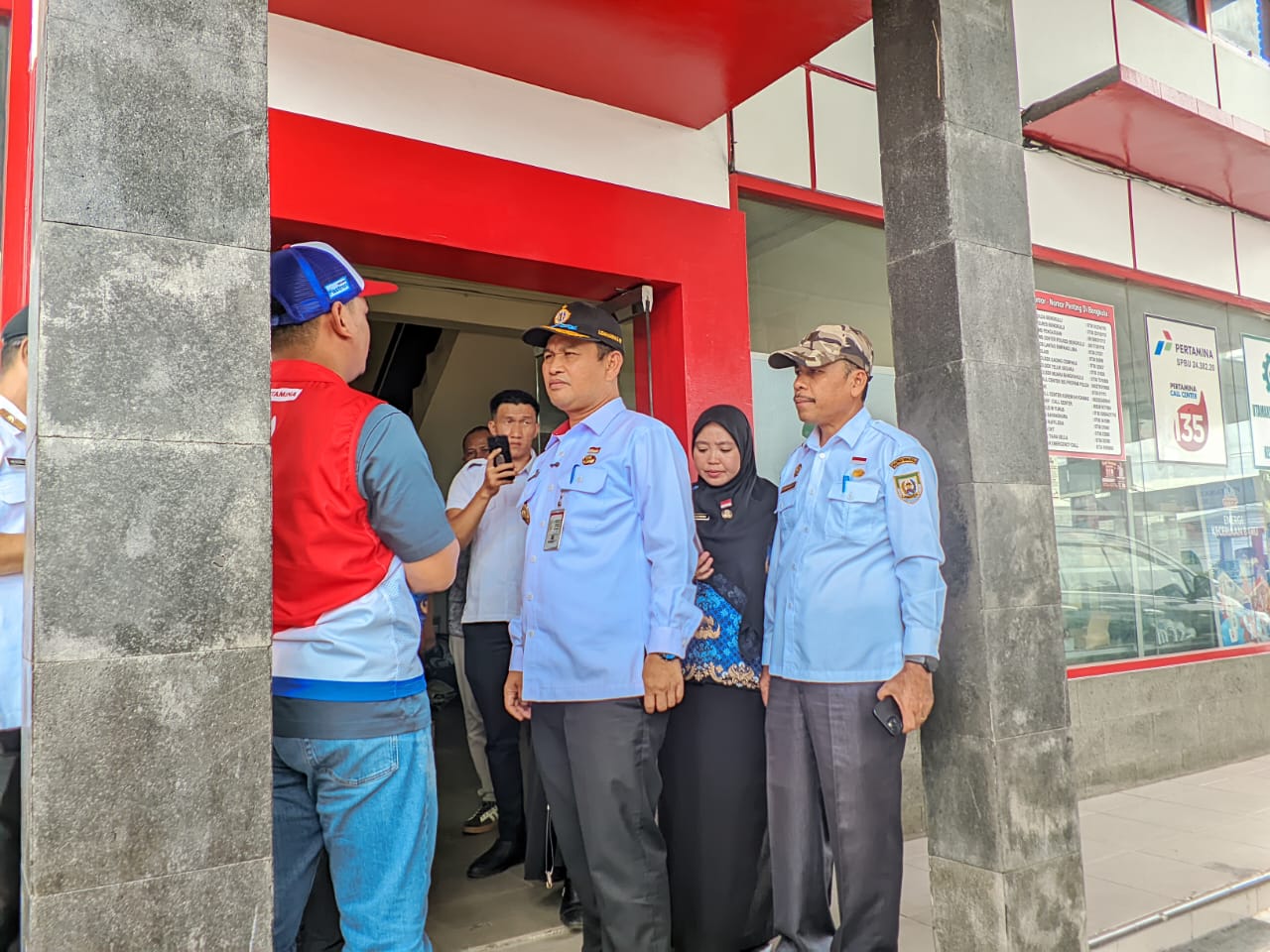 Sidak SPBU, Pemprov Bengkulu Jamin Pasokan BBM Lancar hingga Lebaran