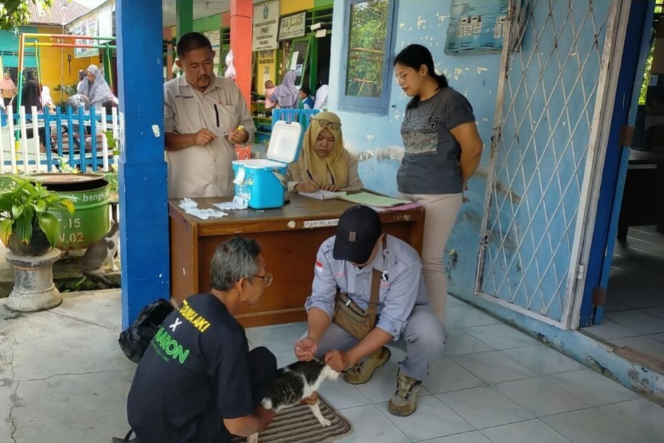 500 Hewan Peliharaan Berpotensi Sebabkan Rabies di Kota Bengkulu Divaksinasi