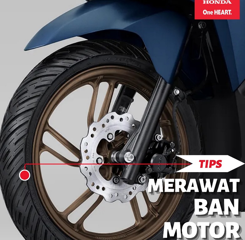 Tips Merawat Ban Motor Honda Agar Aman dan Tahan Lama