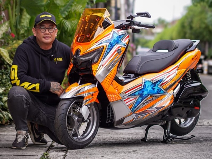 Modifikasi Yamaha NMAX “TURBO” ala Nakano Garage Usung Tema Balap Legendaris Jason DiSalvo, Bikin Pangling!
