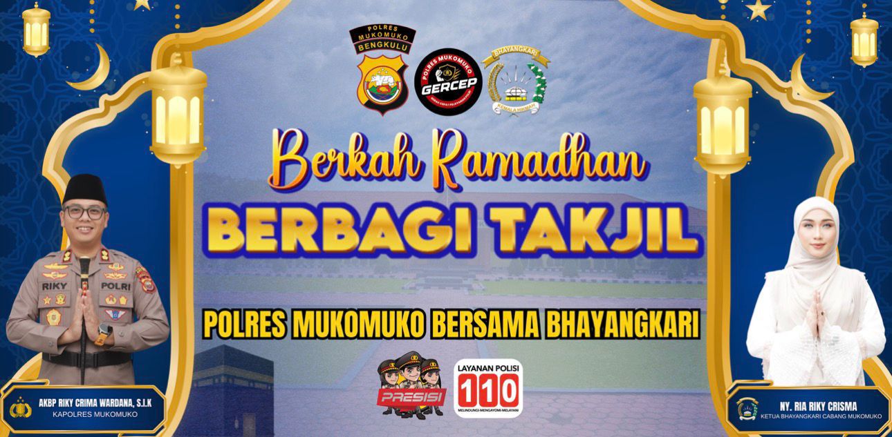 Berkah Ramadan 1447 H, Polres Mukomuko dan Bhayangkari Bagikan Takjil Gratis Setiap Hari