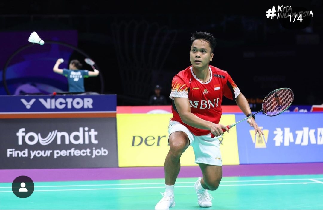 Piala Thomas 2024: Ginting Juara di Partai Pertama, Fajar/Rian Tumbang Vs Thailand