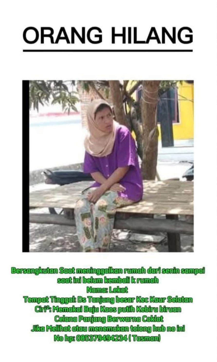 19 Hari Menghilang, Wanita dengan Gangguan Mental Asal Kaur Selatan Masih Belum Ditemukan