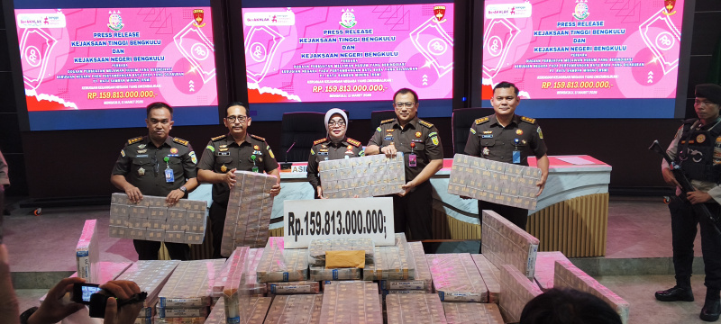 Kasus Tambang Batu Bara, Rp159,8 Miliar Uang Pengganti Dititipkan ke Kejari Bengkulu