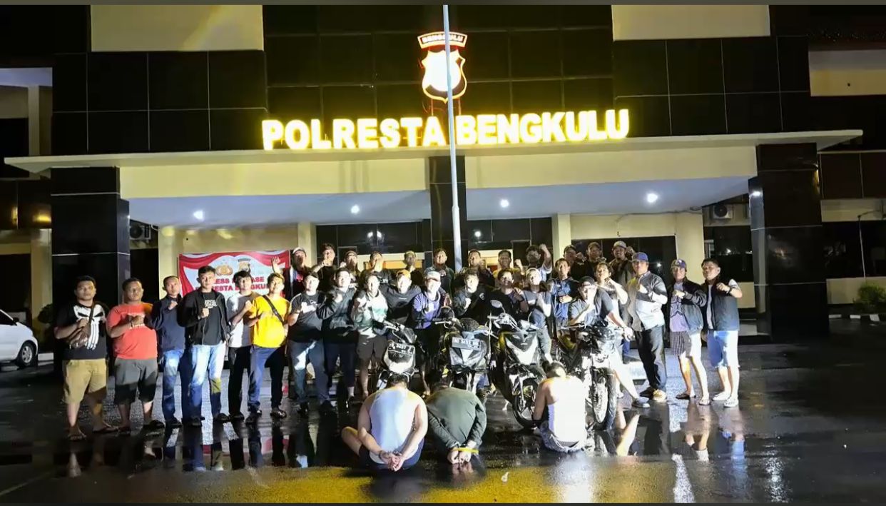 CCTV Jadi Saksi Bisu, Polresta Bekuk Trio Curanmor Viral di Bengkulu