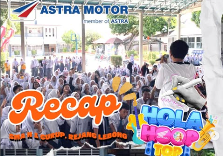 SMA N 1 Curup Kota Heboh! HOLA HOOP TOP Honda Bengkulu Hadirkan Coki Cholesterol dan Aksi Penuh Energi