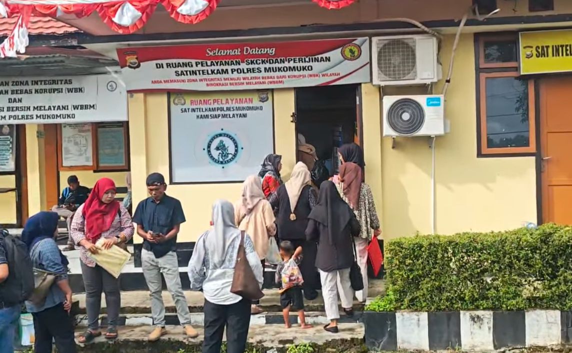 PPPK Paruh Waktu Dorong Lonjakan Pengurusan SKCK di Polres Mukomuko