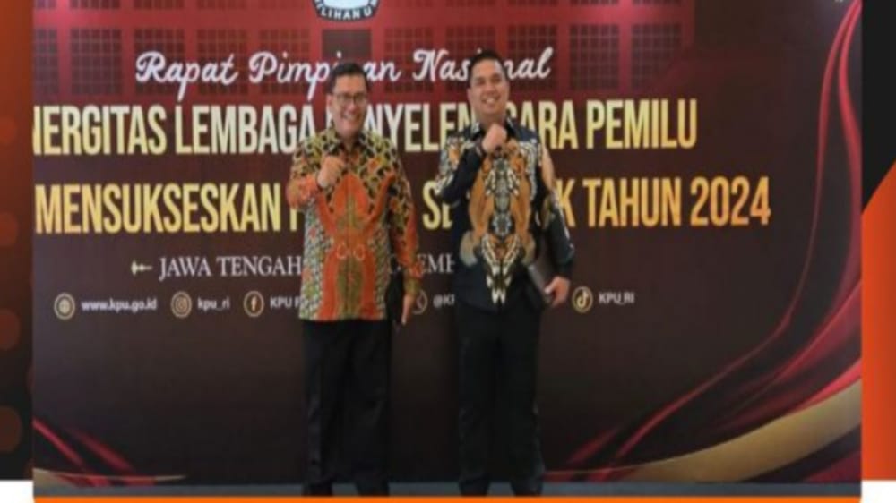 Ketua Bawaslu Hadiri Rapimnas Bersama KPU RI dan DKPP di Solo, Satukan Visi dan Strategi Pengawasan Pemilu