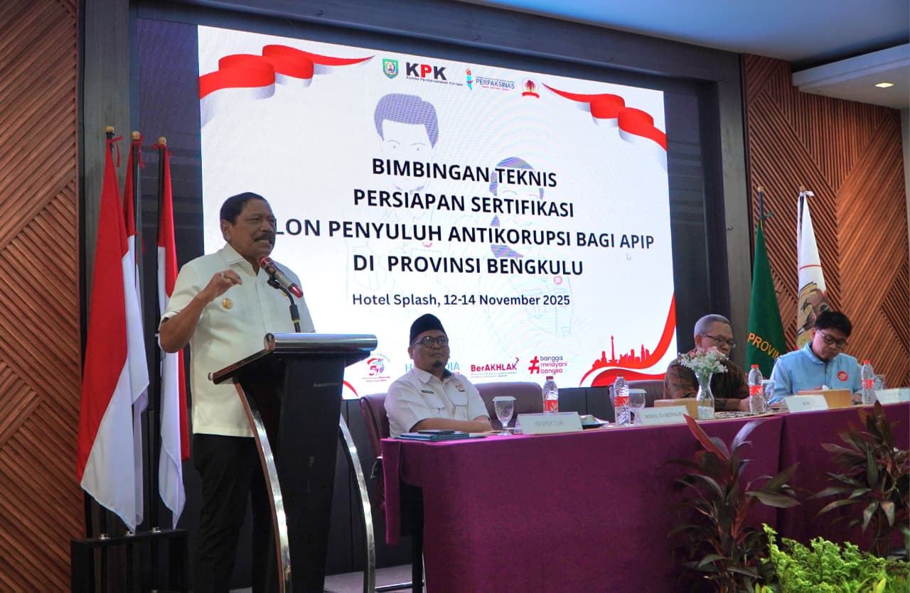 Pemprov Bengkulu Dorong APIP Jadi Teladan Integritas untuk Bangun Budaya Antikorupsi