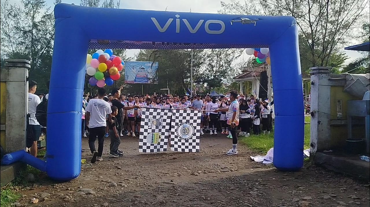 Viking Rafflesia Bengkulu Gelar Color Run 3K di Pantai Panjang, Meriahkan HUT ke-12