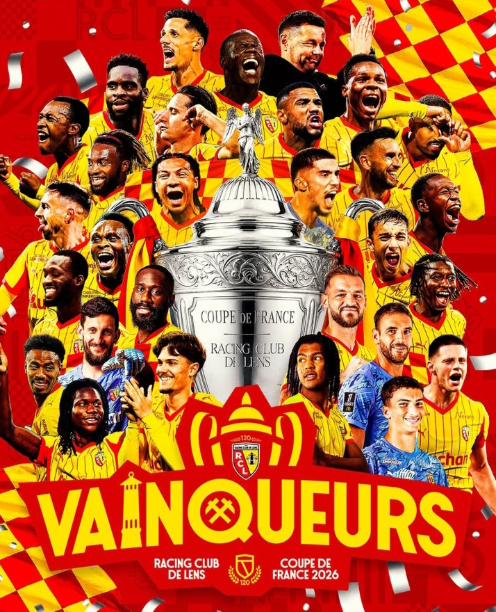 Lens Juara Piala Prancis 2026, Taklukkan Nice 3-1 di Final