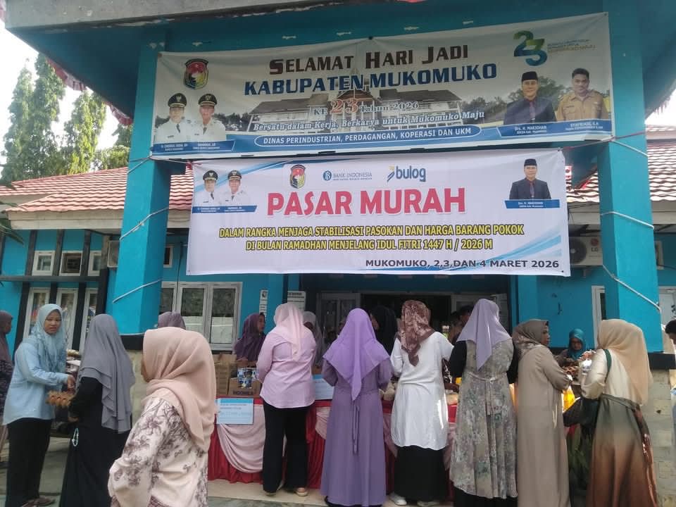 Antisipasi Lonjakan Harga Jelang Lebaran, Disperindag Mukomuko Gelar Pasar Murah