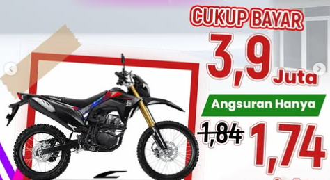Cicilan Honda CRF 150L Turun, Kesamber Honda September Tawarkan Promo Menarik