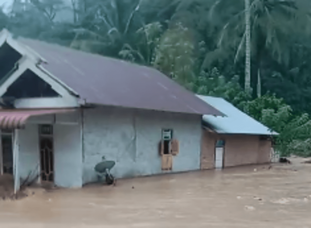 BREAKING NEWS: Sungai Ketahun Lebong Bengkulu Meluap, Ratusan Rumah Warga Terendam Banjir