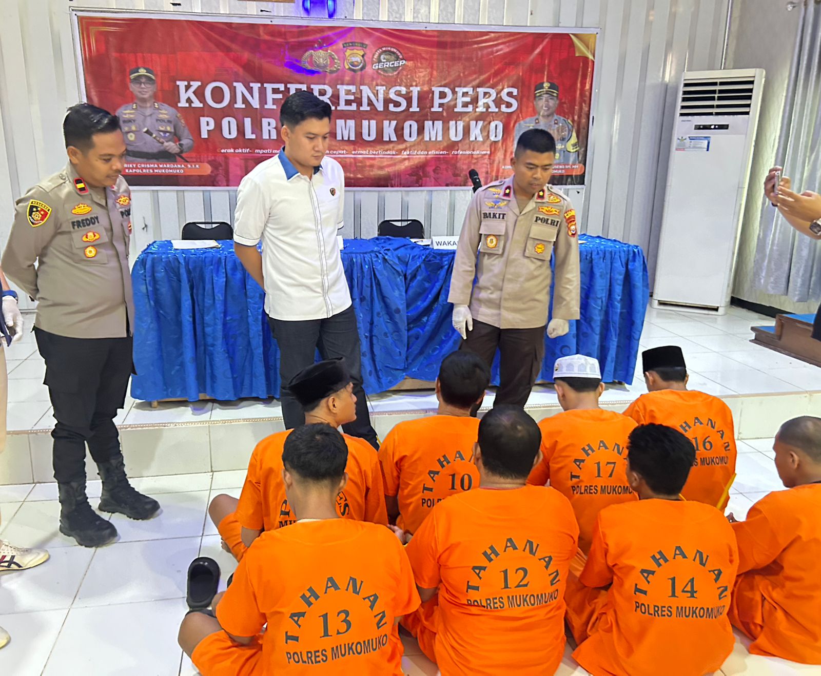 Polres Mukomuko Ungkap Keberhasilan Operasi Musang Nala 2025, 9 Pelaku Diamankan
