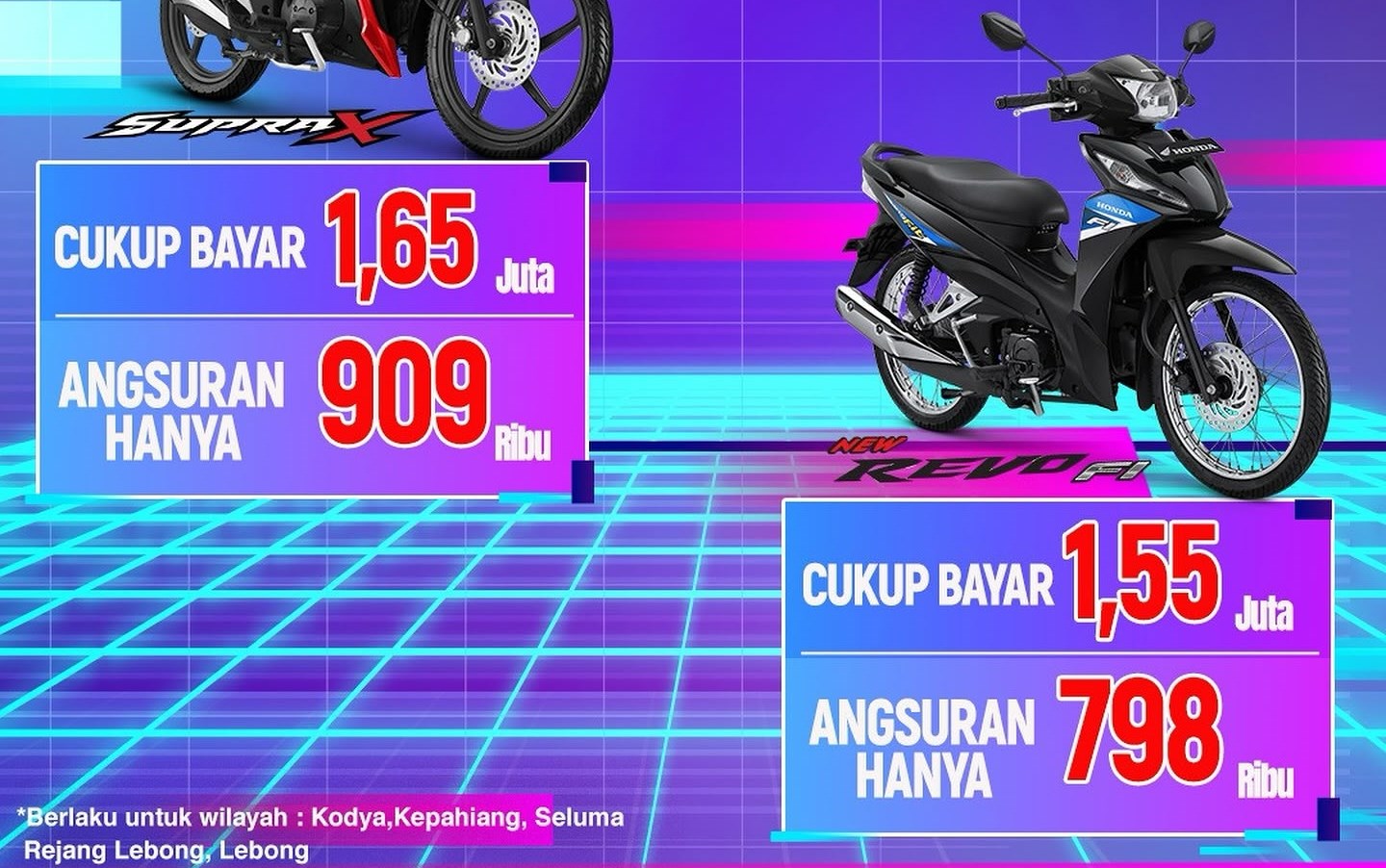 Promo Honda New Revo FI Oktober 2024: DP Ringan dan Angsuran Terjangkau untuk Warga Bengkulu