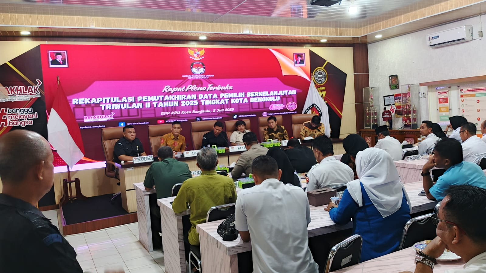 KPU Kota Bengkulu Gelar Pleno PDPB Triwulan II 2025, Pastikan Data Pemilih Terus Terbarui