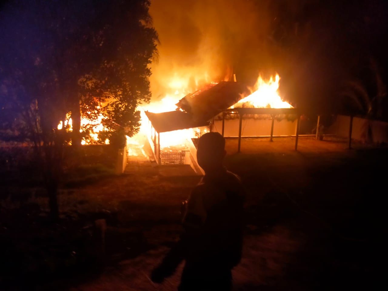 Kebakaran di Mukomuko, Asrama dan Gereja HKBP Ludes Dilalap Api, Begini Kronologinya