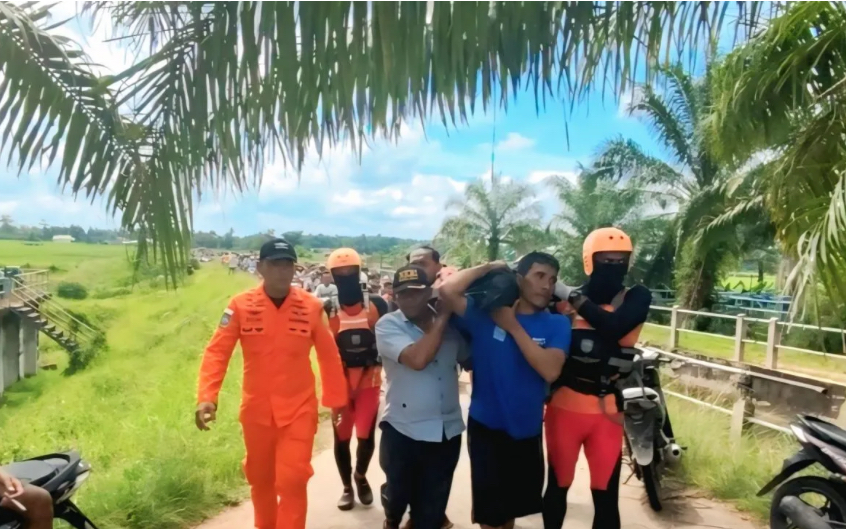 Tragis, Pasangan Suami Istri Ditemukan Tewas Mengambang di Irigasi OKU Timur