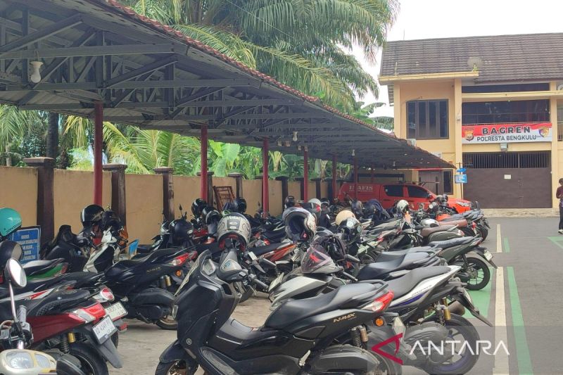 48 Motor Berknalpot Brong Ditindak, Polresta Bengkulu Tahan Kendaraan hingga Knalpot Diganti