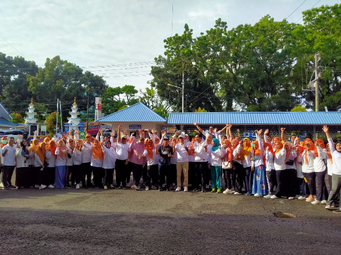 Senam Sehat HUT ke-9 Tahun RSHD Kota Bengkulu Ikut Dimeriahkan RB-Astra Motor Bengkulu