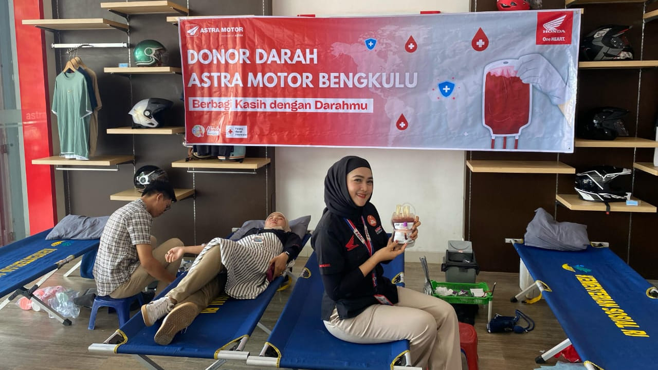 Astra Motor Bengkulu Gelar Donor Darah Rutin, Wujud Nyata Sinergi Bagi Negeri