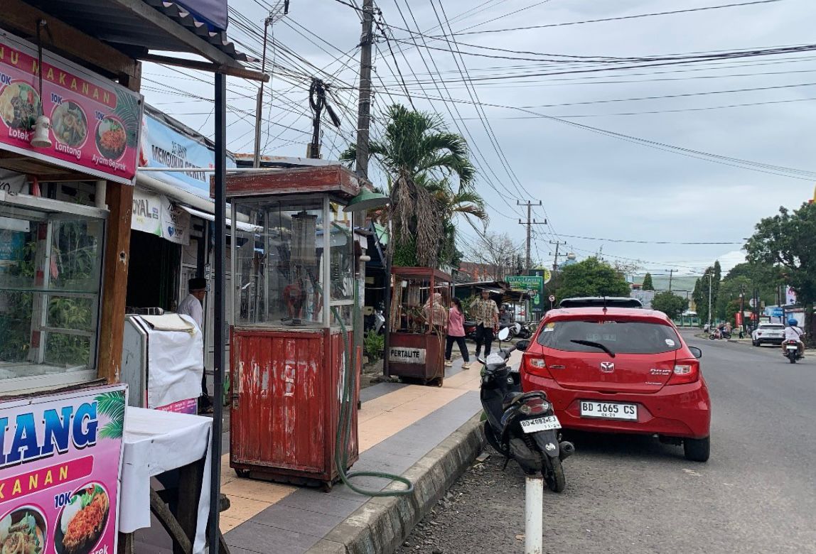 Dishub Bengkulu Tegur Pedagang Pertamini di Trotoar, Diberi Waktu 15 Hari!