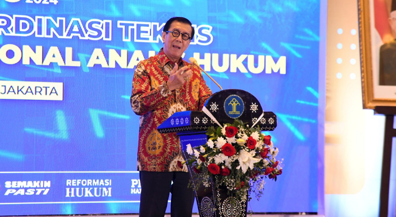 Kukuhkan Organisasi Profesi Analis Hukum, Menkumham: Kembalikan Wibawa Hukum di Tengah Masyarakat