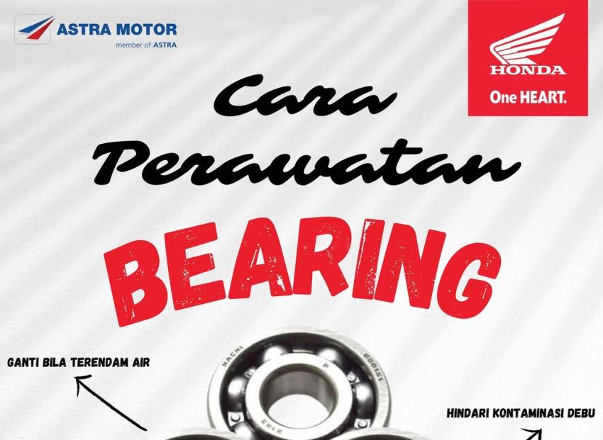 Perawatan Bearing Motor Honda Agar Berkendara Tetap Aman dan Nyaman