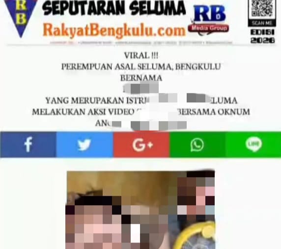 Waspada Hoax! Beredar Screenshot Web Palsu Berisi Konten Asusila Catut Nama Rakyat Bengkulu