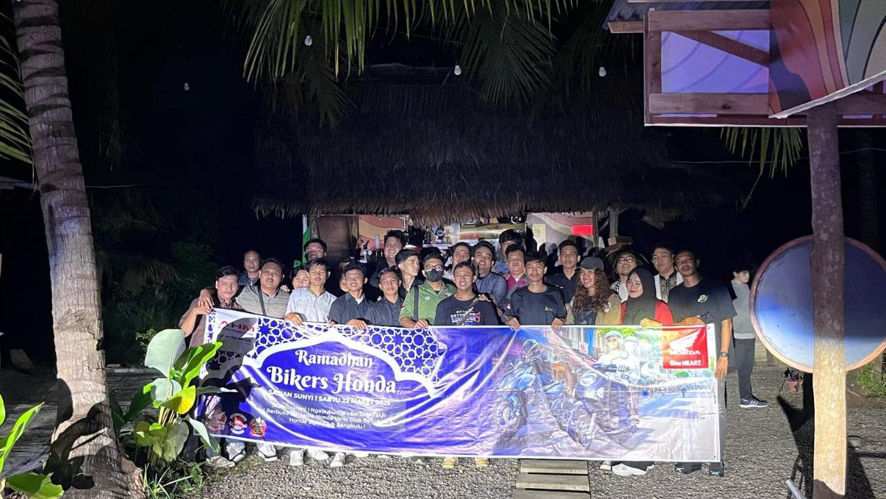 Ramadhan Bikers Honda Bersama Astra Motor Bengkulu, Jalin Silaturahmi Sekaligus Sosialisasi Safety Riding