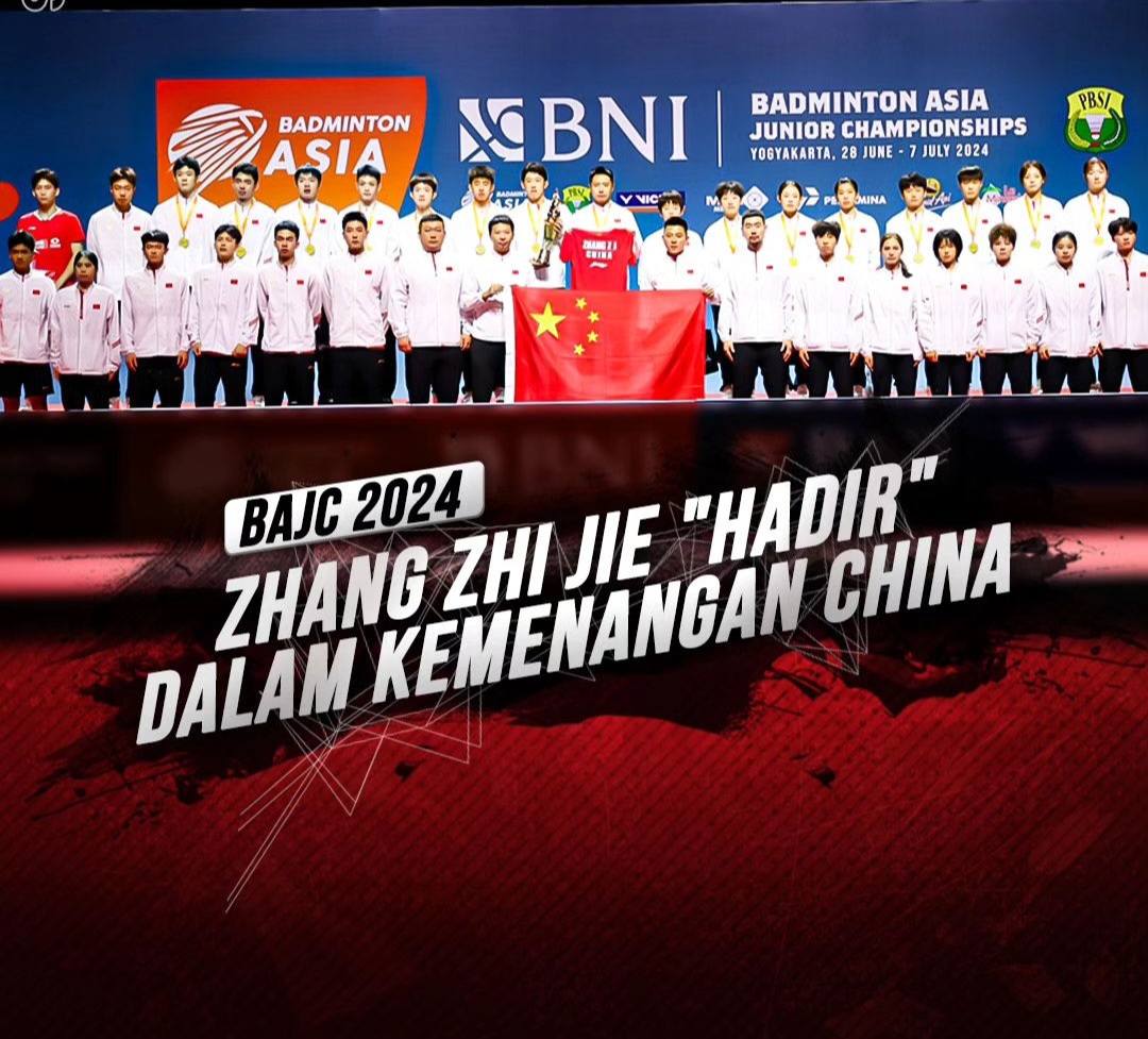 China Jadi Juara AJC 2024 Tanpa Zhang Zie Lie, Seluruh Tim Nangis di Podium