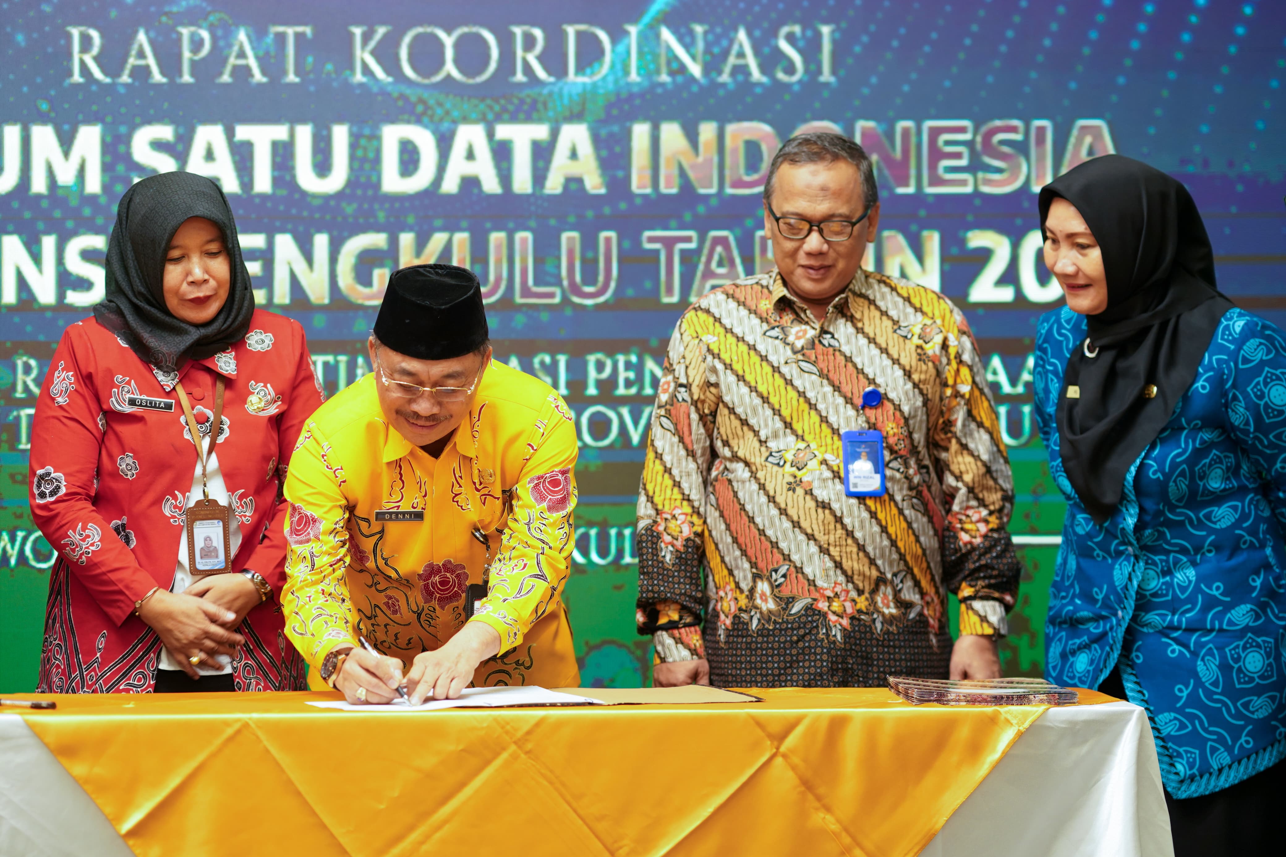 Tingkatkan Kualitas dan Akurasi Data, Rapat Koordinasi SDI Tingkat Provinsi Bengkulu Hadirkan 3 Narasumber