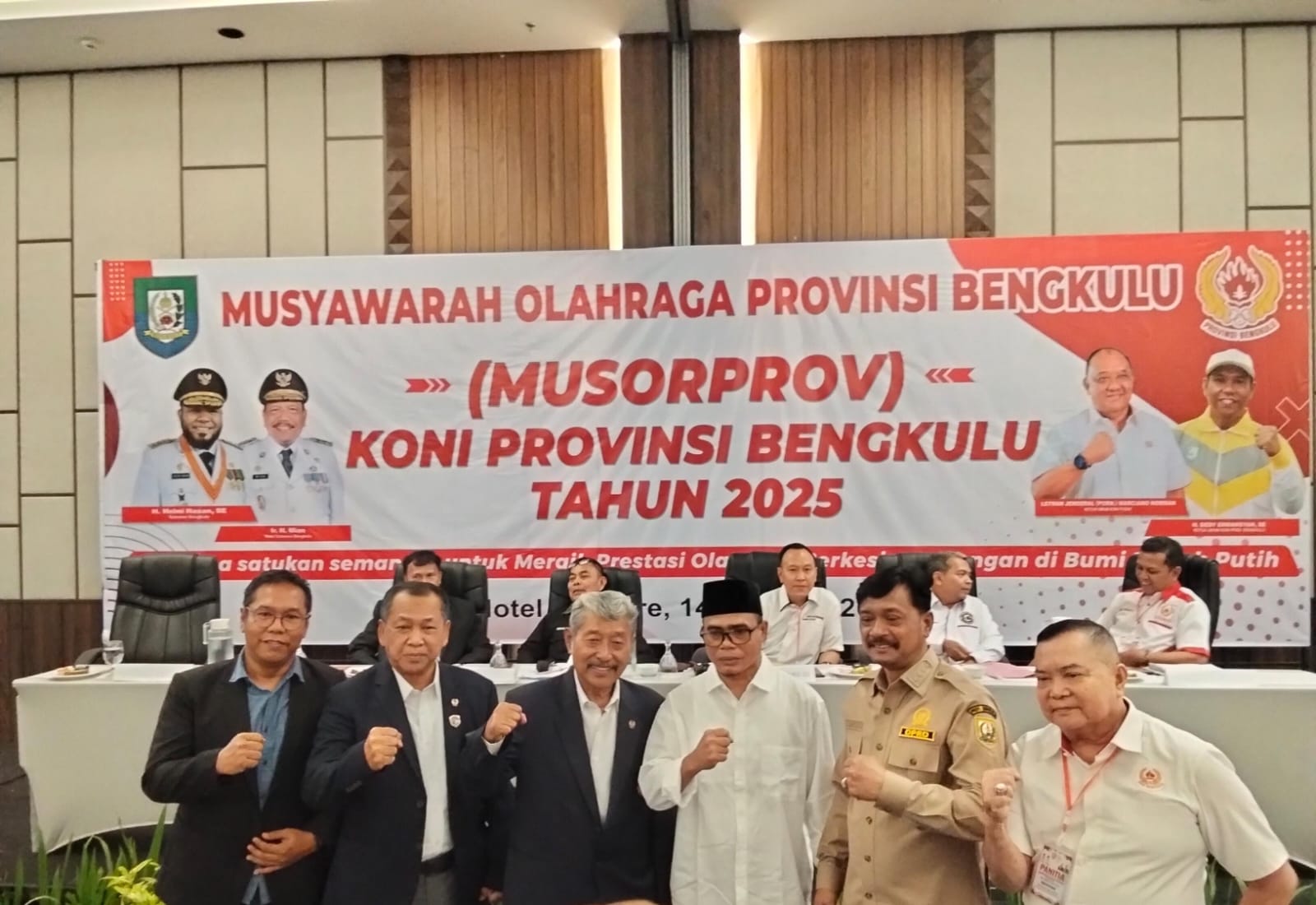 Teuku Zulkarnain Terpilih Aklamasi Pimpin KONI Bengkulu 2025–2029, Janji Bangkitkan Prestasi Olahraga Daerah