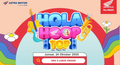 Honda HOLA HOOP TOP Kembali Hadir di SMA 5 Lubuk Pinang, Bawa Warna dan Semangat Anak Muda!
