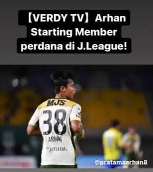 Debut Arhan di J League, Netizen Ramai Beri Dukungan 