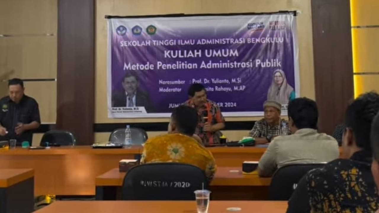 Program S2 MAP STIA Bengkulu Sukses Gelar Kuliah Umum Metode Penelitian Administrasi Publik 