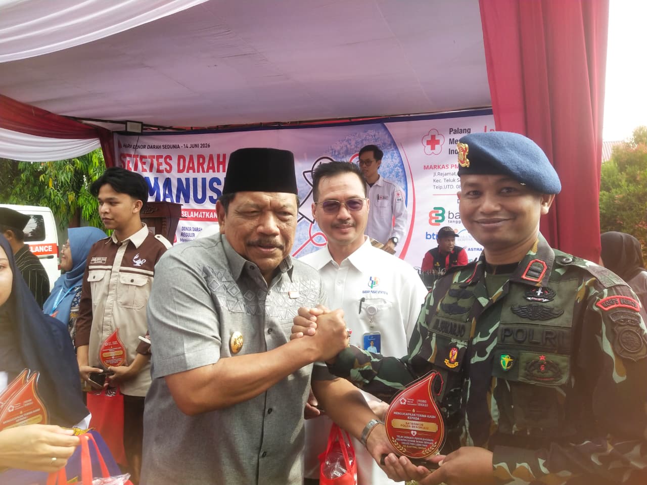 Hari Donor Darah Sedunia 2026, Pendonor 50 Kali Terima Penghargaan dari Pemprov Bengkulu