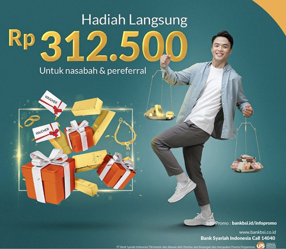 BSI Gadai Emas dapat Hadiah Langsung, Besaran, Cara dan Ketentuannya di Sini !