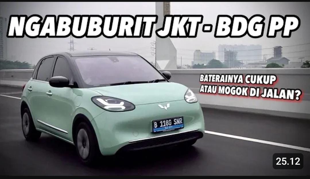 Om Mobi Ngabuburit ke Jakarta-Bandung, Coba Baterai Wuling Binguo EV Sejauh 410 Km