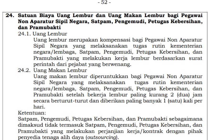 PMK 32/2025 Terbit, ASN Berhak Uang Makan Lembur Usai Kerja 2 Jam Berturut-Turut