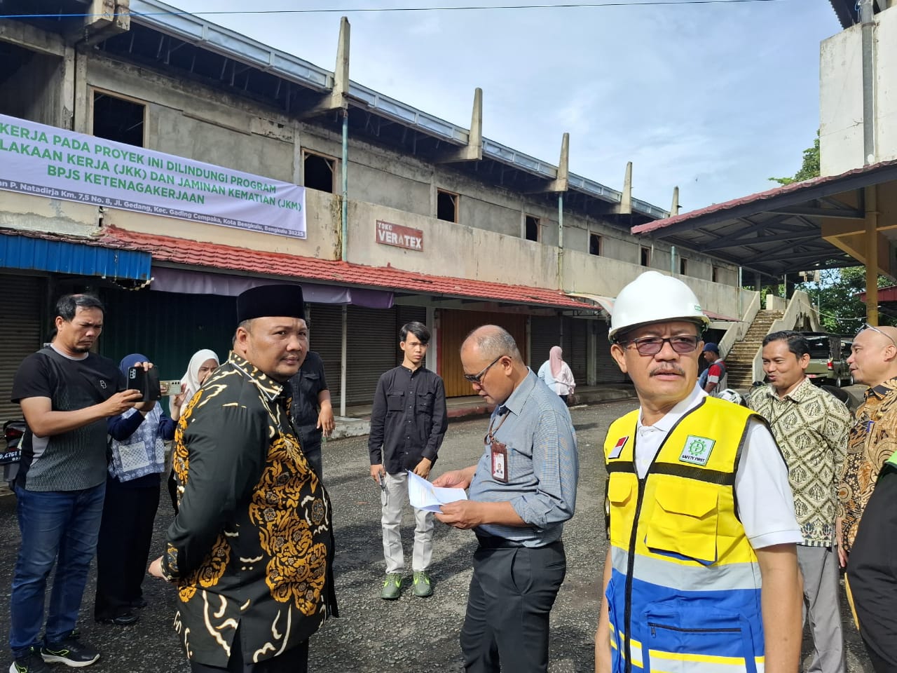 KPK Tinjau Proyek Pasar Baru Koto, Pengerjaan Lampaui Target 16 Persen