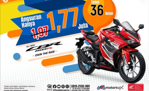 BOOMtober Honda Bengkulu, Cicilan Mulai Rp1 Jutaan dan Diskon Hingga Rp7,2 Juta! Cuma Sampai 31 Oktober!