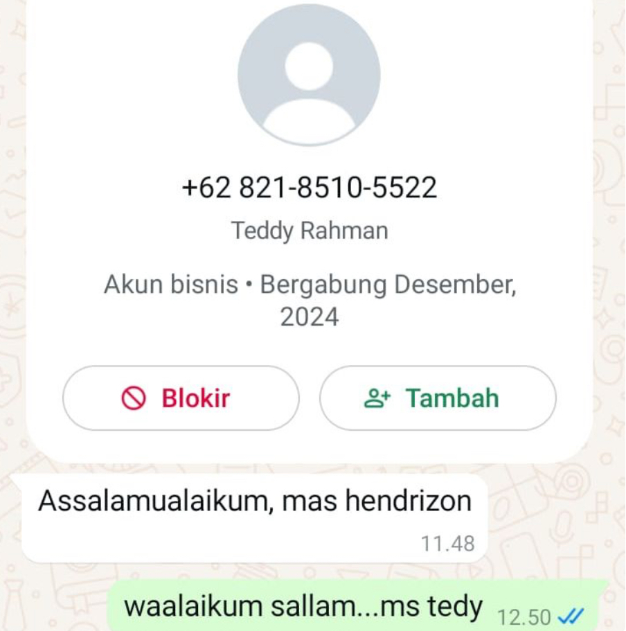 Waspada! Modus Penipuan Catut Nama Bupati Seluma Melalui WhatsApp