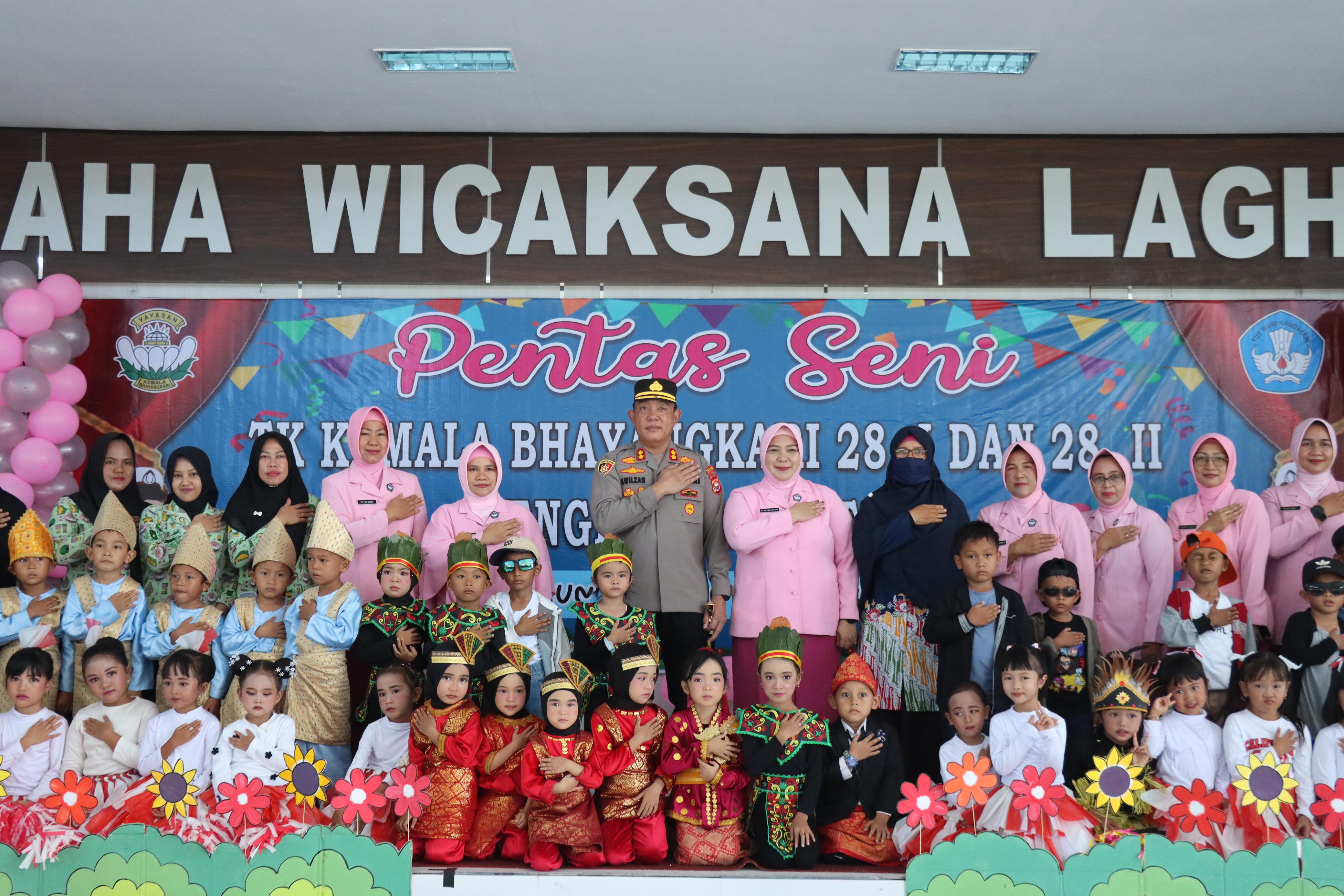 Kapolres Bengkulu Selatan Apresiasi Kreativitas Anak TK Kemala Bhayangkari
