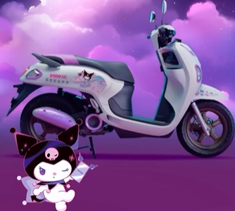 Honda Scoopy Kuromi Limited Edition Resmi Hadir di Bengkulu, Kolaborasi Super Kawaii yang Bikin 'Kuromi Fever'